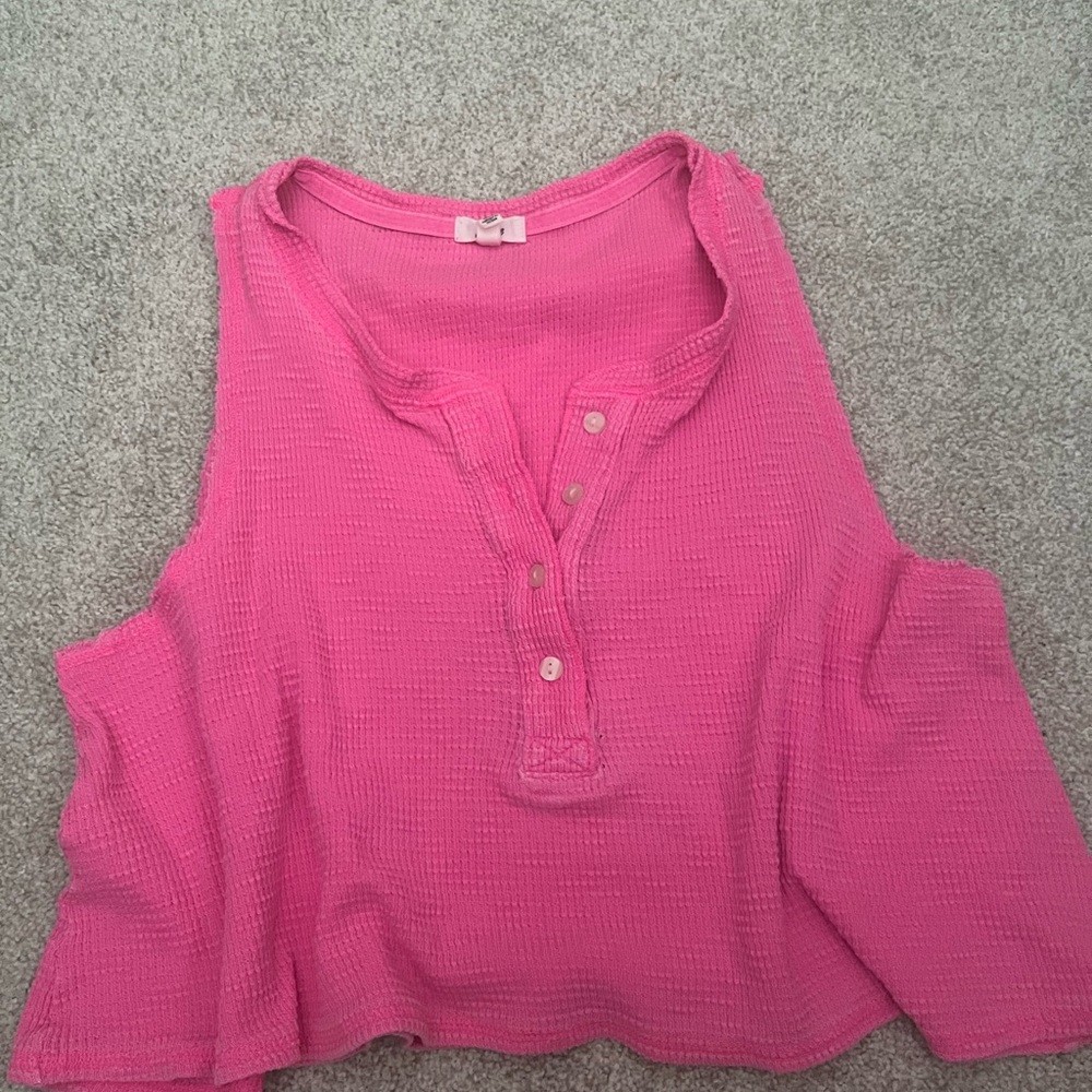 Aerie Vibrant Pink Tank Top
